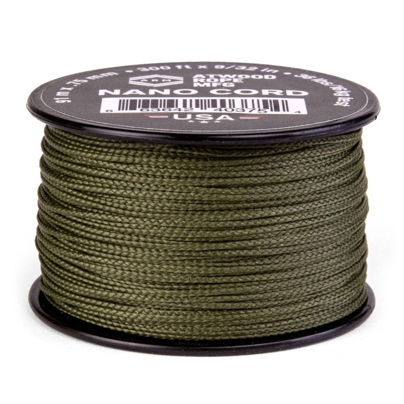NANO PARACORD 0,75mm / 90m - Olive Drap NANO PARACORD 0,75mm / 90m - Olive Drap