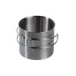 MIL-TEC Stainless Steel Mug with Folding Handle, 600 ml - Silver MIL-TEC Stainless Steel Mug with Folding Handle, 600 ml - Silver