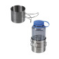 MIL-TEC Stainless Steel Mug with Folding Handle, 600 ml - Silver MIL-TEC Stainless Steel Mug with Folding Handle, 600 ml - Silver
