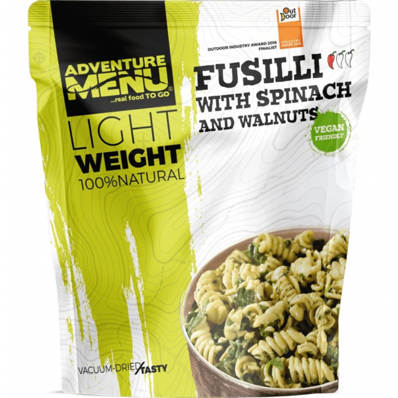 AM Könnyű vegán fusilli spenóttal és dióval (600 g)