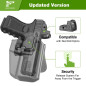 G&F Universal OWB UNI PRO Holster, Right-Handed – Black