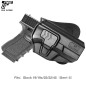 G&F OWB Holster Glock Compact (19 / 23 / 32), Right-Handed – Black