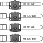 G&F Quick Release Belt Attachment – Black