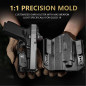 G&F Combo WARRIORLAND MA2 800 LM zseblámpa és Glock 17/19 pisztolytáska, jobbkezesek számára – fekete