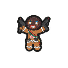 3D PVC Patch GINGERBREAD MAN (65 × 65 mm) – Brown | ANAREUS