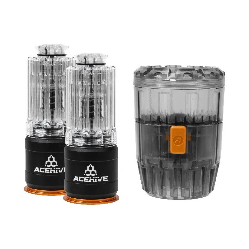 AceTech AceHive 40 mm-es gázgránátok, 80 BB (2 db) és SPAWNER töltő – átlátszó AceTech AceHive 40 mm-es gázgránátok, 80 BB (2 db) és SPAWNER töltő – átlátszó
