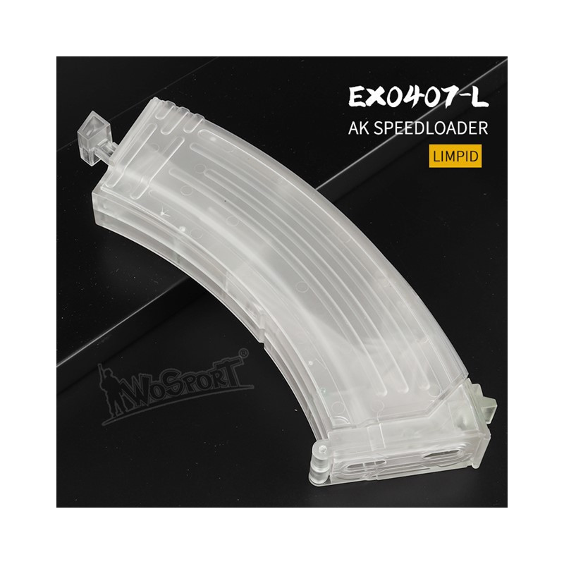 Speedloader type AK, 1000 BBs - Transparent (bright) Speedloader type AK, 1000 BBs - Transparent (bright)