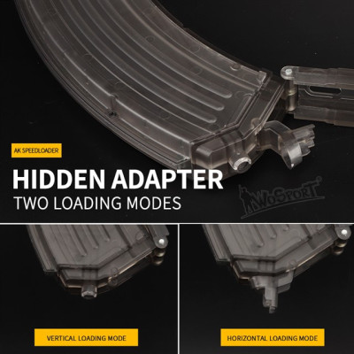 AK típusú gyorsbetöltő, 1000 BB – Átlátszó (fényes)