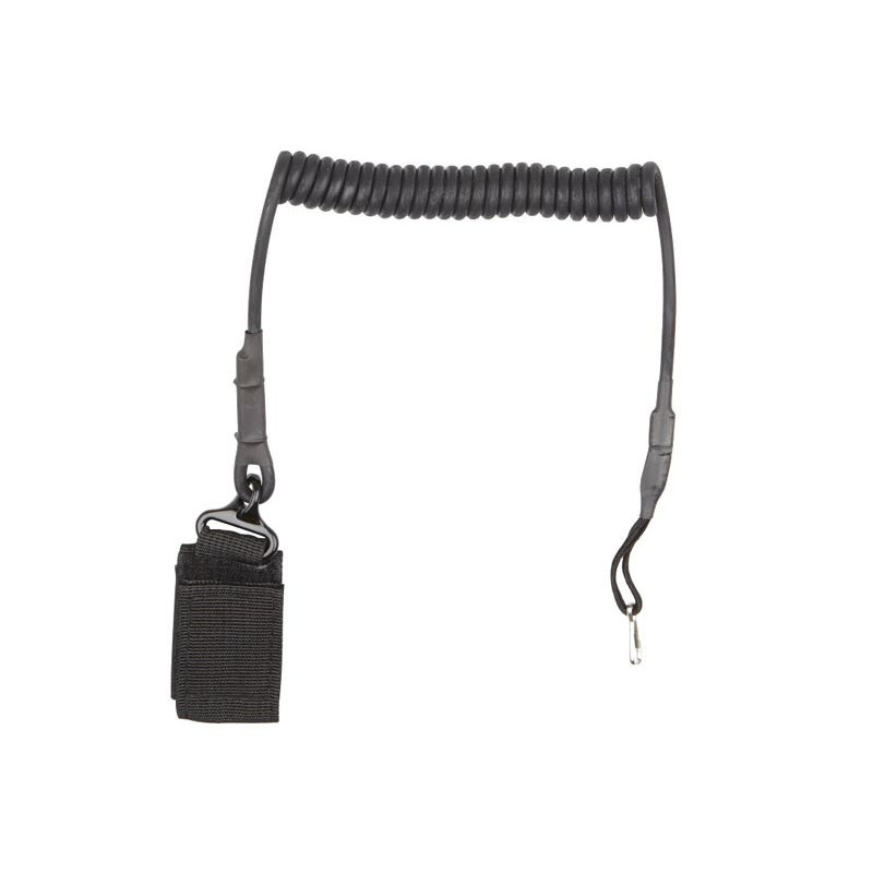ASG Pistol Retention Lanyard with Carabiner - Black