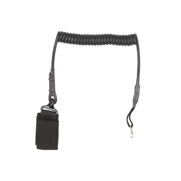 ASG Pistol Retention Lanyard with Carabiner - Black