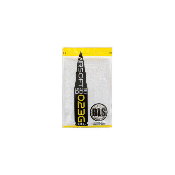 BLS PRECISION Airsoft Pellets 0.23g, 4300 BBs (Bag) - White