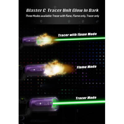 AceTech BLASTER C nyomkövető egység csőtorkolati lánggal – fekete
