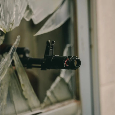 AceTech BLASTER AK nyomkövető egység csőtorkolati lánggal – fekete