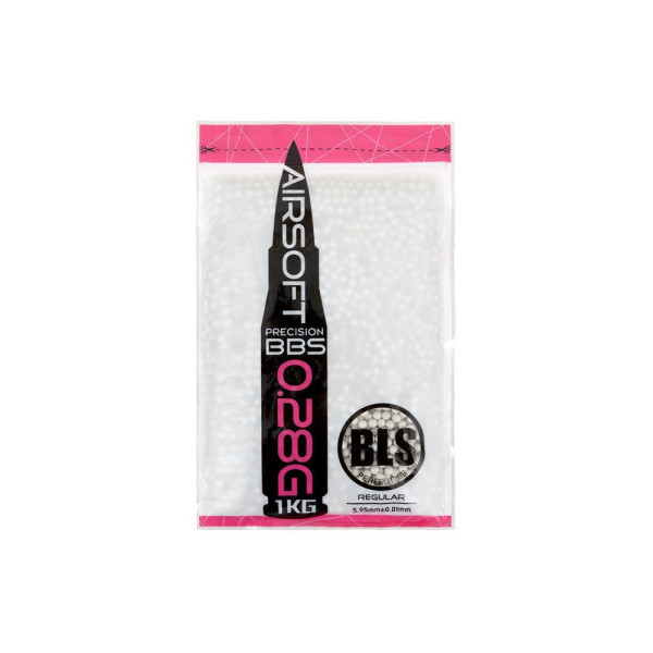 BLS PRECISION Airsoft-golyók 0,28 g, 3500 db (zsák) – fehér