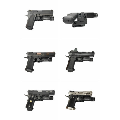 CTM Hi-Capa Pistol Open Belt Holster, Right-Handed - Black