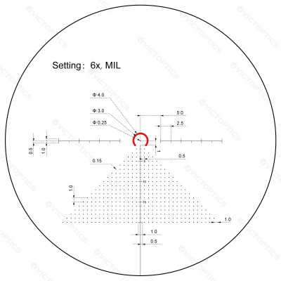 VictOptics S6 1-6x24 SFP LPVO távcső – barna