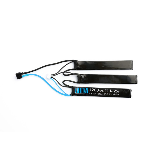 Li-Pol battery TITAN 11,1V 1200mAh, 25C (T-Dean) - Crane (3-pieces)