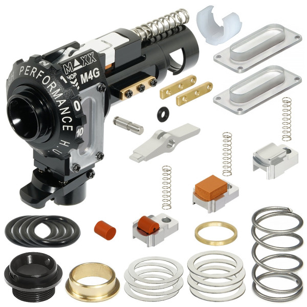 MAXX CNC Aluminum Hop-up Chamber M4G (AEG → VSR) – Black | ANAREUS