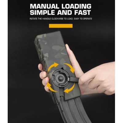 WST Lever Silence Speedloader, 1000 BB – Átlátszó (sötét)