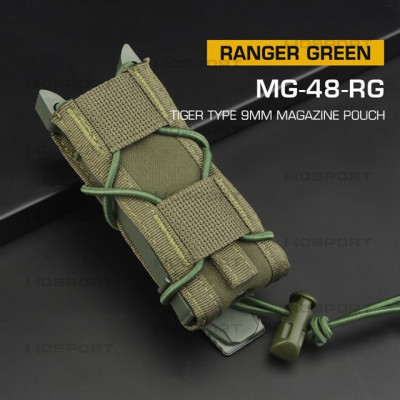 WoSporT TIGER Type Pistol Magazine MOLLE Pouch – Ranger Green (RG)