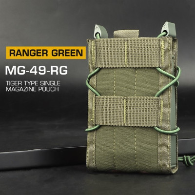 WoSporT TIGER Type M4 / AR15 (5,56) MOLLE tárca – Ranger Green