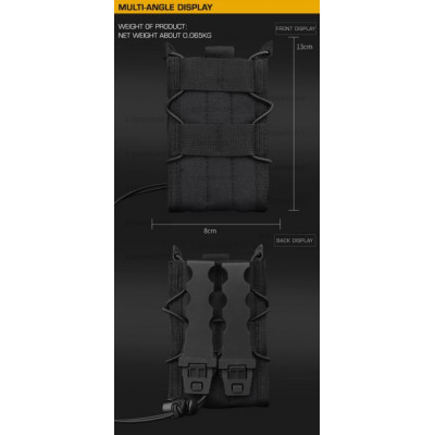 WoSporT TIGER Type M4 / AR15 (5.56) Mag MOLLE Pouch – Ranger Green