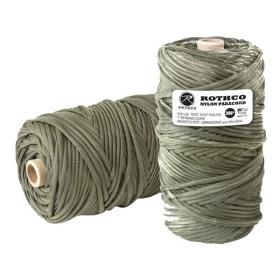 Nylon Paracord zsinór tekercsen, 100 cm x 4 mm, OD