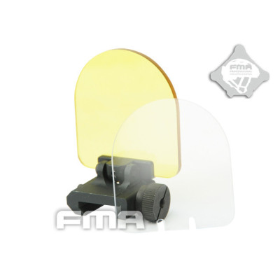 FMA Folding Protective Sight Lens Cove on RIS rail - Black