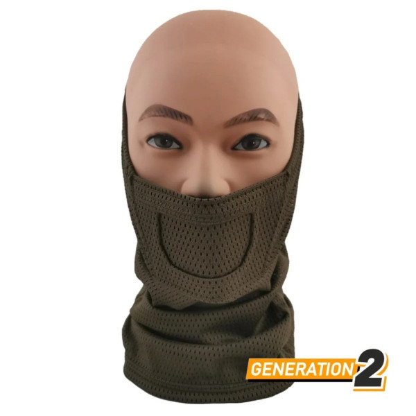 CYGNUS ARMORY Face Warrior Neck Gaiter Gen2 - Green