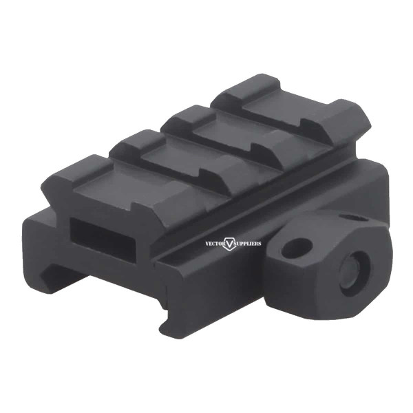 Vector Optics 0,5 hüvelykes (1,27 cm) Picatinny emelő sínrögzítő, rövid – fekete