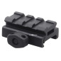 VO 0.5" Picatinny Riser Rail Mount (1.27 cm), Short - Black VO 0.5" Picatinny Riser Rail Mount (1.27 cm), Short - Black