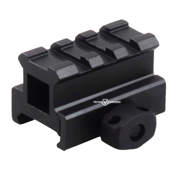 Vector Optics 0.83" Picatinny Riser Rail Mount (2.1 cm), Short - Black