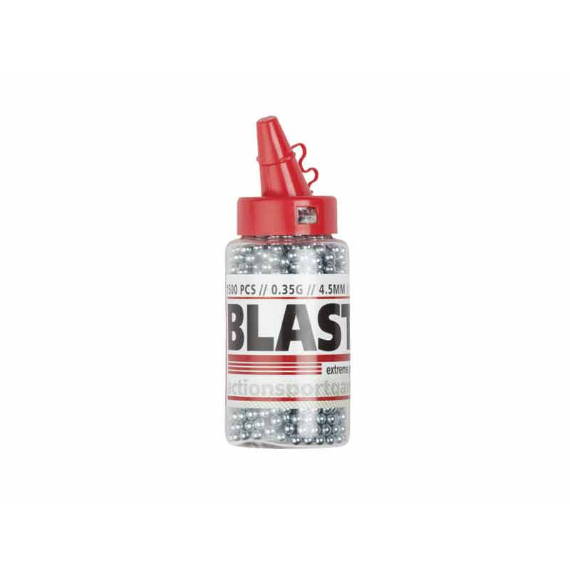 ASG BLASTER 0,35 g-os légpuska-golyók, 4,5 mm, 1500 darab – ezüst