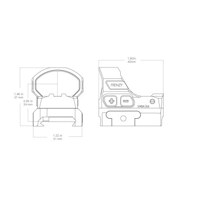 Vector Optics FRENZY FLEX 19x28 MGT™ pontcélzó – fekete