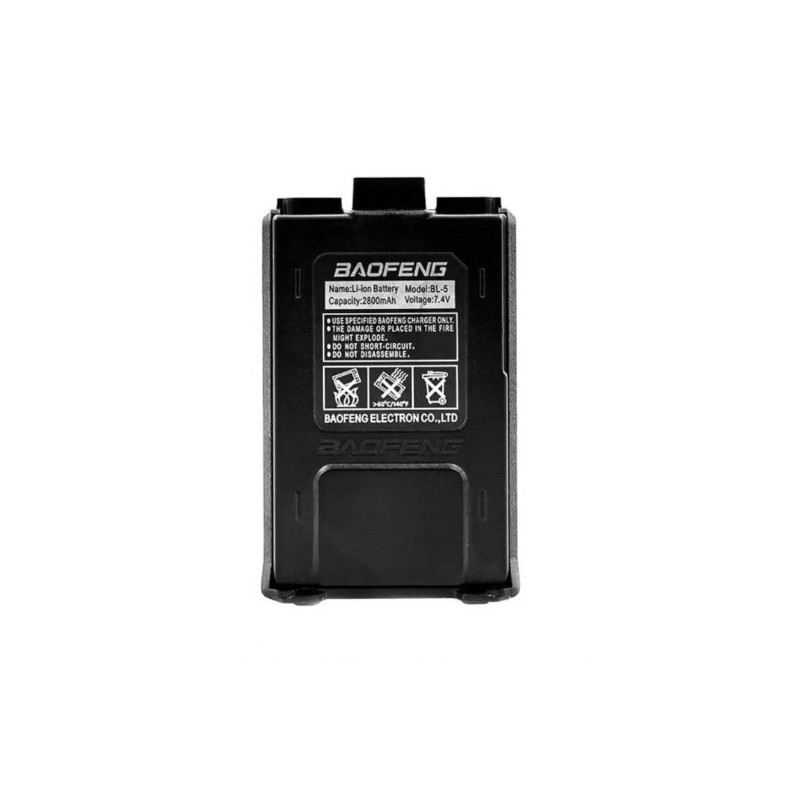 Li-Ion Battery for the Baofeng UV-5R Radio, 2800 mAh with USB-C charging Li-Ion Battery for the Baofeng UV-5R Radio, 2800 mAh with USB-C charging