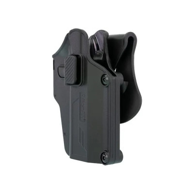 AMOMAX Universal Pistol Holster Per-Fit™, Right Hand - Black