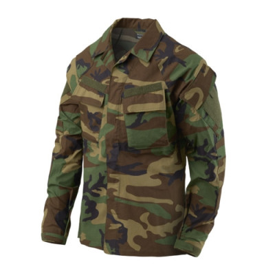 HELIKON Tactical Shirt RAID PolyCotton Stretch Ripstop – US Woodland