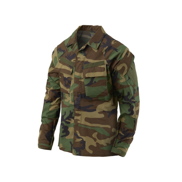 HELIKON Tactical Shirt RAID PolyCotton Stretch Ripstop – US Woodland