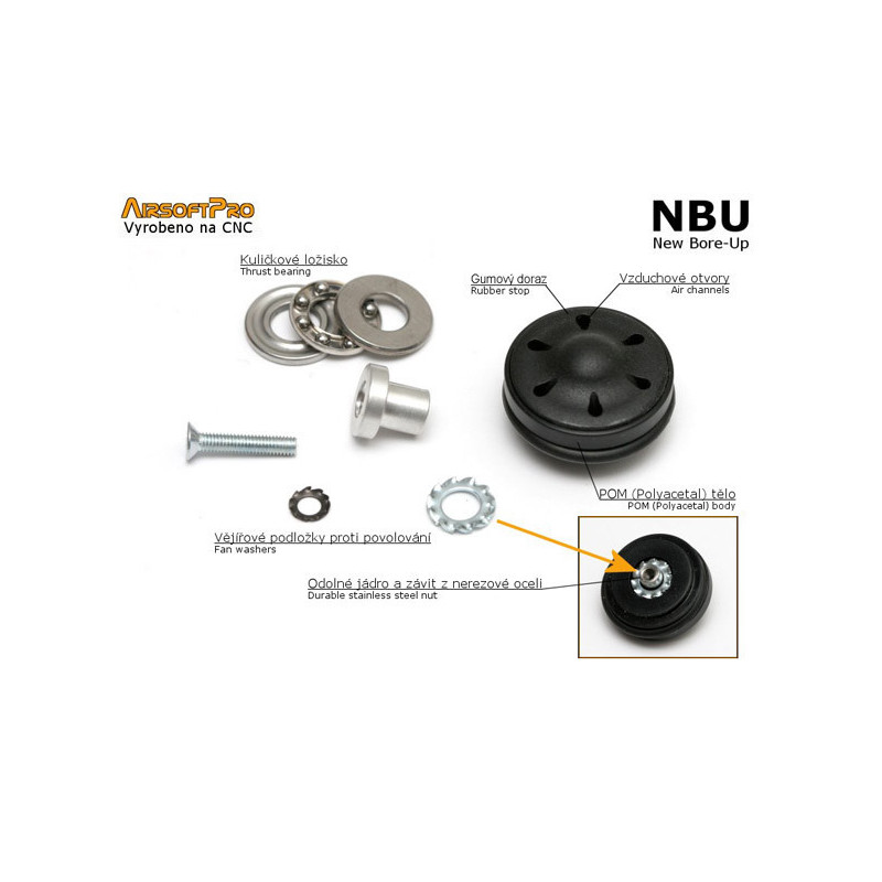NBU POM silent piston head