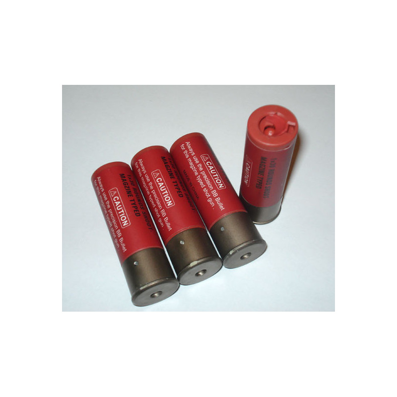 ASG Shotgun Shells for 30 BBs, 4 Pieces - Red ASG Shotgun Shells for 30 BBs, 4 Pieces - Red