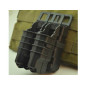 FMA MOLLE FastMag Pouches Set for M4 / 5.56 Magazine and 2 Pistol Magazines - Black FMA MOLLE FastMag Pouches Set for M4 / 5.56 Magazine and 2 Pistol Magazines - Black