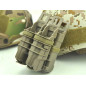 FMA MOLLE FastMag Pouches Set for M4 / 5.56 Magazine and 2 Pistol Magazines - Tan FMA MOLLE FastMag Pouches Set for M4 / 5.56 Magazine and 2 Pistol Magazines - Tan