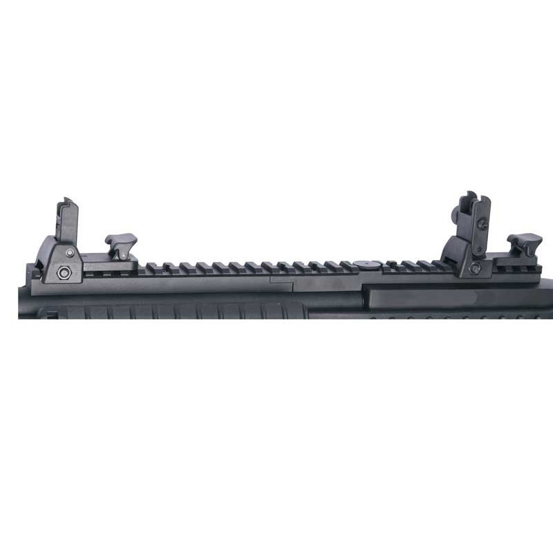 ASG Detachable Front and Rear Flip-up RIS Rail Sight - Black ASG Detachable Front and Rear Flip-up RIS Rail Sight - Black