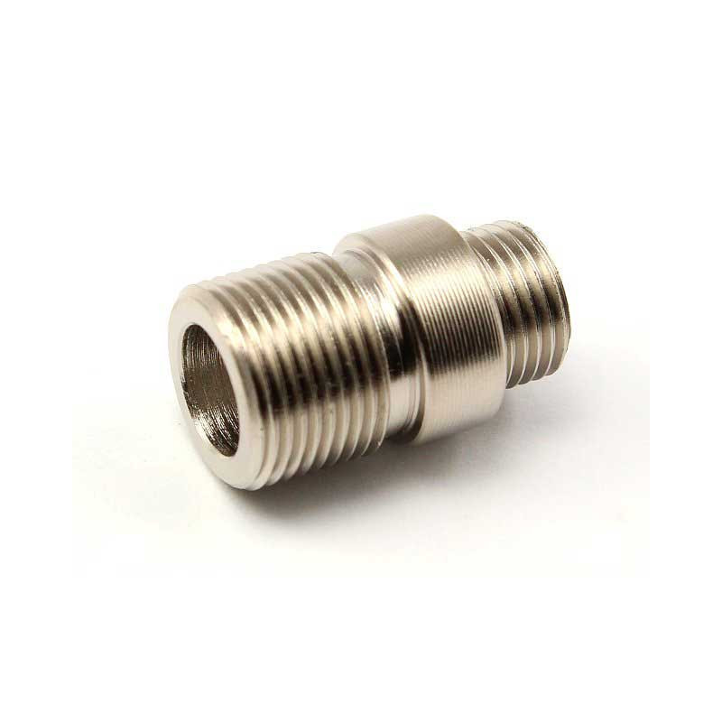 WE pistols silencer adaptor - short, stainless steel WE pistols silencer adaptor - short, stainless steel