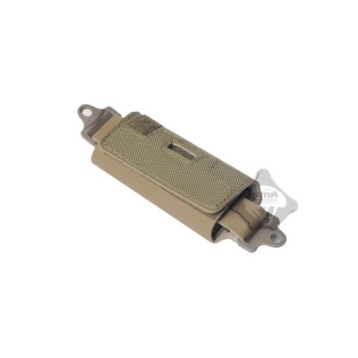 FMA Helmet Balancing Rear Pouch with Weight Blocks - Tan