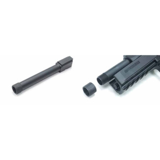 ASG CZ P-09 GBB menetes fém külső cső, 14 mm-es balmenetes – fekete