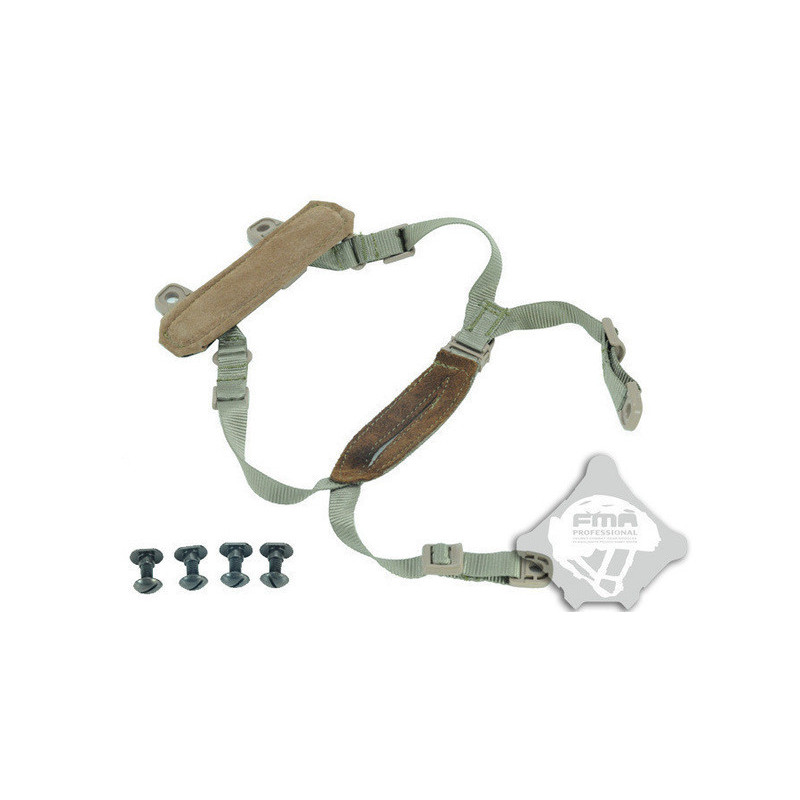 FMA Universal Helmet Suspension / Strap, H type - Tan FMA Universal Helmet Suspension / Strap, H type - Tan