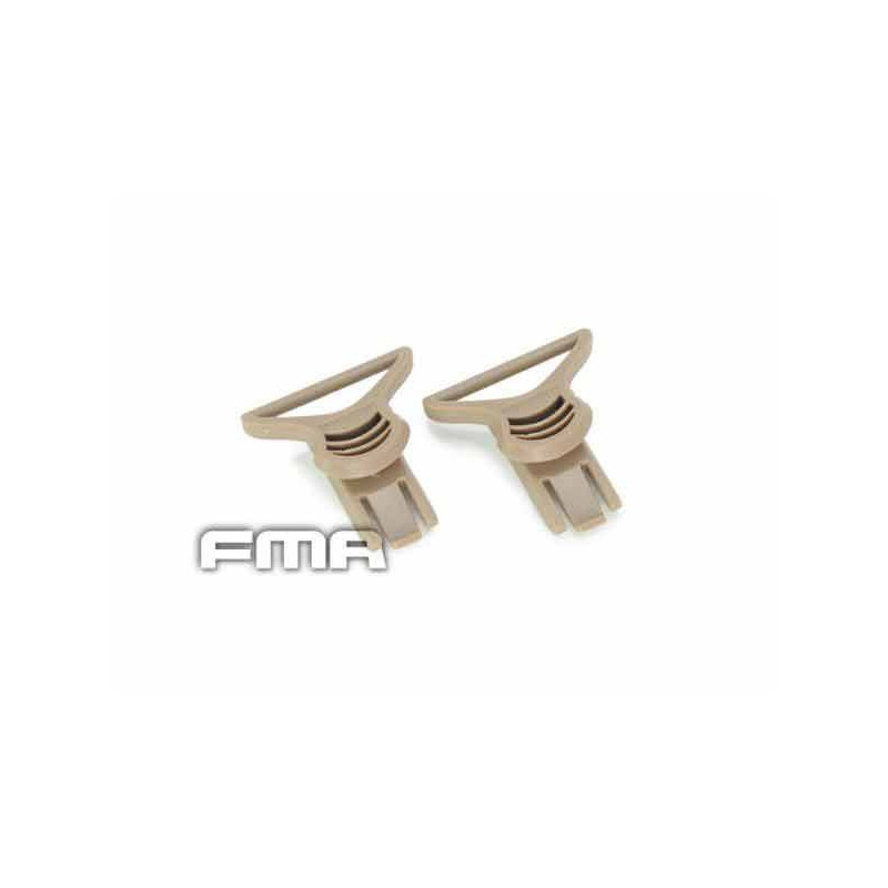 FMA ARC Goggle Swivel Clips for Helmet - Tan