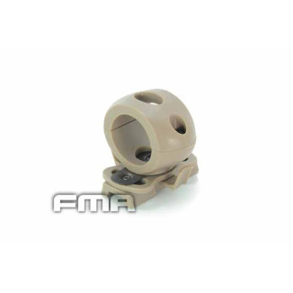 FMA 25mm Flashlight Single Clamp ARC Mount - Tan