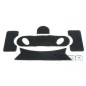 FMA Adhesive VELCRO Panels on Helmet, type PJ - Black FMA Adhesive VELCRO Panels on Helmet, type PJ - Black